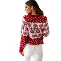 Vente en gros de pull de Noël moche conçu sur mesure pour les vacances pull d'hiver tricoté pour femmes pull de Noël