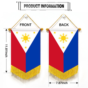 Wholesale Mini Pennant Car Flags 20x30cm Philippines Wall Decor <b>Small</b> Ornaments Hanging Digital Printing - Product Image 2