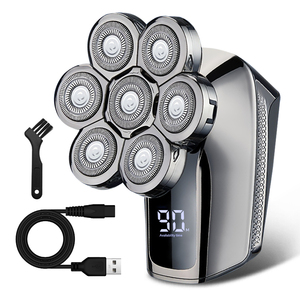 Rasoir rechargeable 5-en-1 pour homme avec sept têtes de rasage, affichage numérique, machine USB pour usage domestique et hôtelier, rasoir rechargeable pour homme - Product Image 1