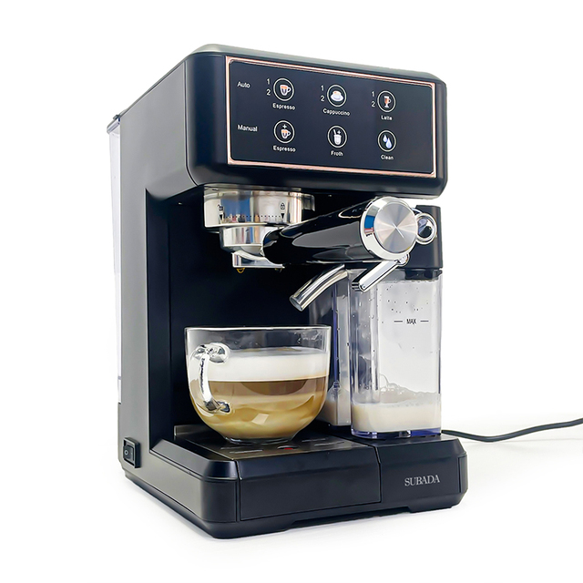 Automatic Italian Espresso Coffee Maker Big Touch Screen High Pressure  Espresso Machine 6-In-1 Multifunctional