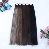 Extensions de cheveux vierges Genius Weft à double trame, cuticules alignées, 100 % cheveux humains bruts, balayage, 24-26 pouces, vente en gros