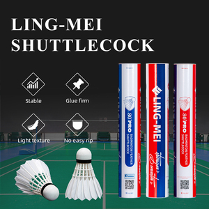 <span class=keywords><strong>LING</strong></span>-<span class=keywords><strong>MEI</strong></span> 80PRO BWF (12 Piezas) Volantes de Bádminton de Pluma de Ganso <span class=keywords><strong>LING</strong></span> <span class=keywords><strong>MEI</strong></span> 80 PRO LINGMEI LM para Torneos Internacionales - Product Image 4
