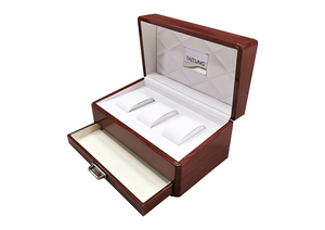 Cajas expositoras rectangulares para relojes con laca, para tres relojes, precio bajo, muestra gratuita. - Product Image 6