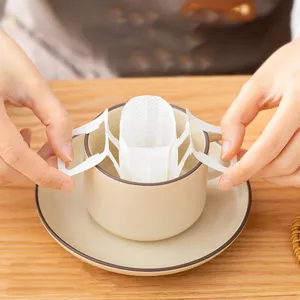Zenidoo L-496 50 Pcs Eco-Friendly Food Grade Disposable White <b>Coffee</b> <b>Filter</b> Bags 75x90mm Drip Paper Portable Hanging Ear - Product Image 5