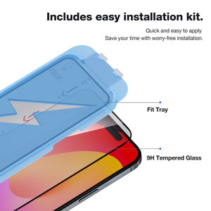 2 gói 9H Tempered glass bảo vệ màn hình phim bảo vệ dễ dàng cài đặt Kit Applicator cho <span class=keywords><strong>Iphone</strong></span> 11 12 13 14 15 16 Pro Max cộng với - Product Image 4