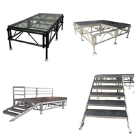 Escenario de aluminio para eventos al aire libre, podio portátil, plataforma para conciertos, iglesias, bodas, sistema de escenario.