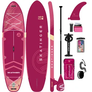 skatinger New soft surfboard sap board inflatable paddle board sup paddleboard with fins