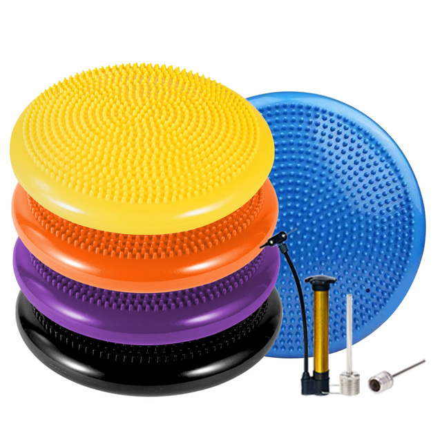 Wholesale New Yoga Balance Training Disc Board Stability Training Equipment Gym Yoga Fitness Exercise Training Aids PVC Yoga Bal