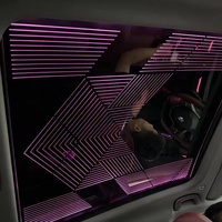 Film de lucarne de voiture romantique Accessoires auto toit ouvrant général Toit ouvrant panoramique de voiture Led film étoile de toit ouvrant de voiture anti-UV
