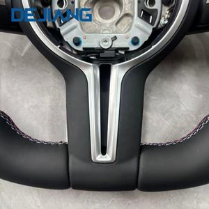 Volant sport en cuir à fond plat avec garniture noire pour <span class=keywords><strong>BMW</strong></span> F10 E70 <span class=keywords><strong>E80</strong></span> E91 E71 E82 E88 E89 E93 X1 X5 X6 - Product Image 5