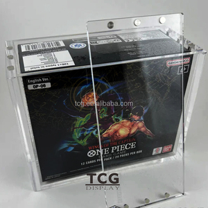 Boîte de rangement en acrylique pour booster box One Piece TCG : The Time of Battle Booster Box (OP-16) avec couvercle magnétique - Product Image 2