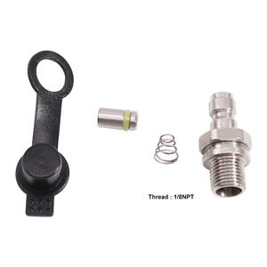 8 мм Мужской быстрое подключение головки обратный клапан в одну сторону содействия нержавеющая сталь заполните ниппель комплект с масляный фильтр экран - Product Image 2
