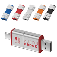 Gitra Dual Push Out Tipo C OTG USB 3,0 Memory Stick Phone Flash Drive Pendrives externos 64GB 128GB para tabletas de teléfonos Android