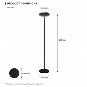 Lámpara de Pie Inteligente RGBIC de 180 cm con 3 Zonas LED, Control Remoto por Aplicación y Sincronización Musical para Dormitorio y Sala de Estar - Product Image 6