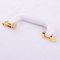 Poignée de traction en plastique blanc pour valise, bagage, boîte à bijoux en bois et accessoires