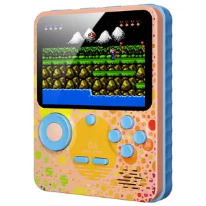 The New G6 Macaron 6000mah Mobile Power Game Console Retro Classic 3.5-Inch Color Screen Game Console Handheld Game Console