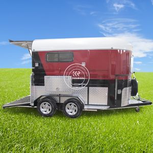 2025 Easy to Tow Horse Trailer Truck for Loading 2 Horse <b>With</b> <b>Storage</b> Cupboard Australian Standards Horse Trailers for Sale - Product Image 4