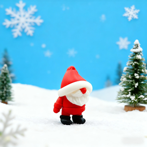 Juguete Promocional de Navidad, Adorno Decorativo de Plástico Impreso en 3D con Diseño de Santa Claus, para Fiestas, Cumpleaños, Acción de Gracias y Más - Product Image 4