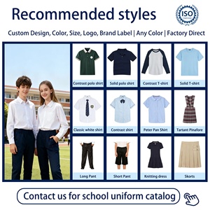 High Quality Summer Children's Girls Navy <strong>Blue</strong> Primary <strong>School</strong> Uniform Wholesale Pique Polo <strong>Jumper</strong> &amp; Pleated Dress Design - Product Image 5