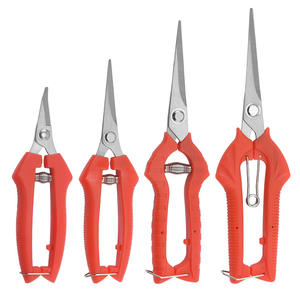 Sécateur de taille rouge en acier inoxydable, diamètre de coupe 10-20 mm, structure papillon, outil de jardinage pour arbres fruitiers - Product Image 4