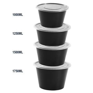 गर्म बिक्री डिस्पोजेबल प्लास्टिक लंच बॉक्स आयताकार काले निर्माता टेकआउट खाद्य कंटेनर एकल डिब्बे संरक्षण - Product Image 2