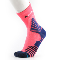 ATAN – coussin éponge anti-boulochage, équipe de basket-ball, course à pied, Sport, vélo, Soc, femmes, chaussettes de basket-ball d'élite colorées