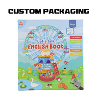 Libro educativo de audio para niños personalizado con botón de sonido Libro de música en inglés impreso en cartón y papel recubierto