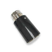 Carbon Auspuffs pitze Silber 304 Edelstahl Schall dämpfer rohr für BMW 1234 Serie M240i M340i Auto Auspuffrohr
