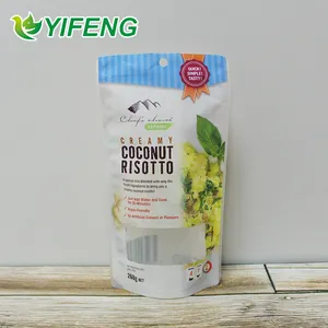 Aluminiumfolie Penang Verpakking En Logo Afdrukken Opp/Cpp Film Plastic Nylon Pe Gelamineerde Vacuüm Snack Rits Tas