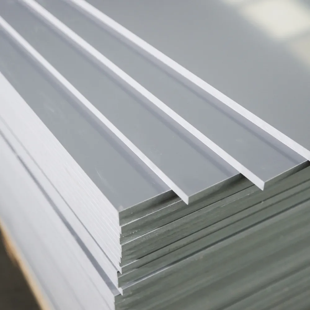 new hard solid rigid pvc sheet manufacture 1mm to 60mm grey white ivory beige for tank