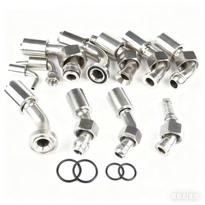 Npt/jic/SAE/BSP/Metric tái sử dụng thép không gỉ áp lực cao thủy lực ống Adapter lắp ráp phụ kiện giả mạo ISO tiêu chuẩn - Product Image 2