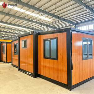 บ้านขนาดเล็กเป็นมิตรกับสิ่งแวดล้อม ขนาด 20 ฟุต 40 ฟุต บ้านหรูหราแบบขยายได้พร้อมห้องครัวและห้องน้ำ โครงสร้างเหล็กชุบสังกะสีอย่างดี - Product Image 6