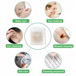 <span class=keywords><strong>Cotons</strong></span>-<span class=keywords><strong>tiges</strong></span> écologiques |   Bâtonnets de <span class=keywords><strong>coton</strong></span> hypoallergéniques sans peluches pour le maquillage, le nettoyage des oreilles et les soins pour bébés - Product Image 2