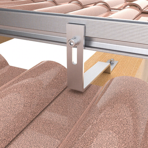 <span class=keywords><strong>Crochet</strong></span> de fixation solaire pour toit en acier inoxydable, <span class=keywords><strong>prix</strong></span> usine, pour panneaux solaires monocristallins 550W, installation sur toit en tuiles - Product Image 2