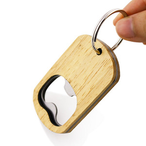 Dụng Cụ Mở Chai Bằng Gỗ Thăng Hoa Nhỏ Gọn Khắc Được Móc Khóa Gỗ - Product Image 5