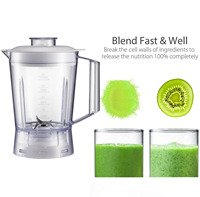 Pièces de rechange de haute qualité pour blender : Lame à 4 feuilles et carafe de mélange transparente pour blender domestique