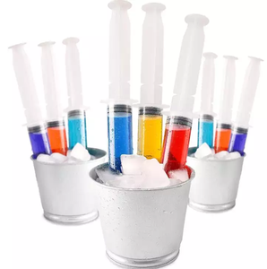 Oferta Especial: Vaso de Plástico con Diseño Moderno en Forma de Jeringa para Fiestas, de Grado Alimenticio, Pequeña Capacidad, para <span class=keywords><strong>Chupitos</strong></span> y Vino - Product Image 1