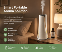 Diffuseur d'arômes intelligent tendance 2026, diffuseur d'huiles essentielles rechargeable, contrôle Bluetooth, atomiseur à air froid, minuterie pour la maison et le bureau