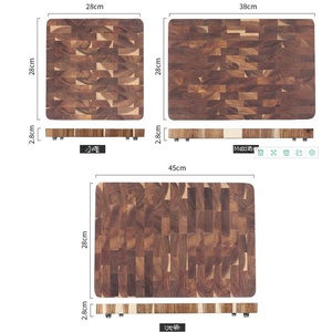 Tabla de Cortar Grande y Gruesa de Madera Natural Sólida, Certificada por <span class=keywords><strong>la</strong></span> FDA, LFGB y SGS, para Cocina Doméstica, Carnicería, Restaurante y Servicios de Catering - Product Image 6