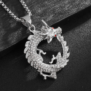 Collier Dragon en Acier Inoxydable Plaqué Or Fatingna – Nouvelle Tendance Chaîne Maillons pour Anniversaire – Vente Flash - Product Image 4