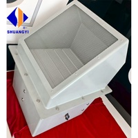 40 ° C 60 ° C 80 ° Ventilateur d'évacuation mural en acier inoxydable SS304 / FRP / aluminium, résistant aux hautes températures, souffleur axial industriel carré