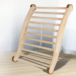 Accesorios de sauna de madera maciza en stock, respaldo de sauna en forma de S, cojín ergonómico para espalda en forma de onda para sauna - Product Image 2