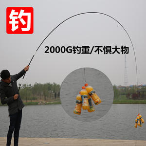 Caña de Pescar de Fibra de Carbono de Alta Potencia, 3.6-7.2m, Súper Resistente, para Pesca Deportiva en Agua Dulce, Ríos, Pesca en Taiwán - Product Image 5