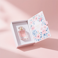 Boîtes de parfum cosmétiques carrées avec logo personnalisé Stratification mate Conception innovante pour les bouteilles en carton de produits de beauté pour les soins de la peau
