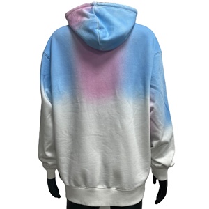 Wholesale Custom Pink Blue Unisex Cotton Fleece <b>Women</b> Gym Long Autumn Winter Drawstring <b>Hoodie</b> - Product Image 2