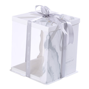 Bán buôn tùy chỉnh in mô hình mờ đơn/Hai lớp/cao hơn 6/8/10/12/14 inch vuông cửa sổ Bánh hộp - Product Image 1