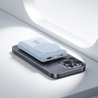 Batterie externe magnétique sans fil haute capacité 10000 mAh, chargeur rapide portable avec Type-C pour appareils intelligents universels