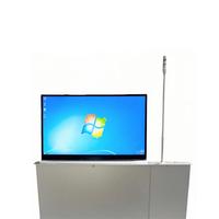 Moniteur de conférence intelligent sans papier motorisé électrique ultra-fin de 15,6 pouces avec système de vote et microphone intégré