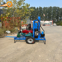 Foreuse hydraulique diesel pour puits d'eau, foreuse minière, moteur diesel, foreuse hydraulique portable pour puits d'eau
