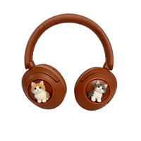 Casque intelligent sans fil, écouteurs sportifs et casque supra-auriculaire, casque capsule mignon de couleur macaron pour enfants